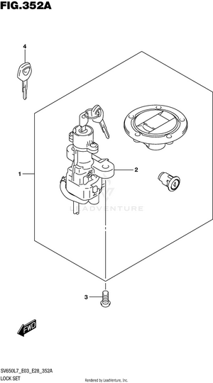 Lock Set (sv650l7 E03) Schematic