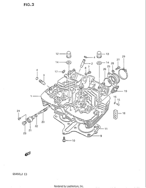 Cylinder Head Schematic