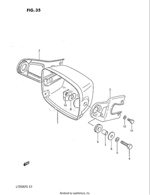 Headlamp Housing Schematic