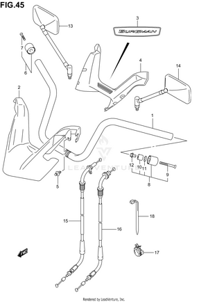 Handlebar (model K3) Schematic