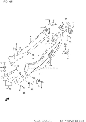 Frame Cover (model V/w) Schematic