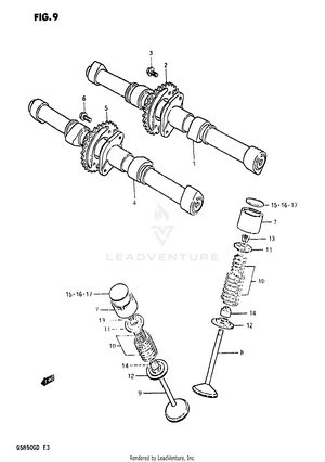Cam Shaft-valve Schematic