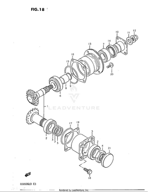 Secondary Drive Gear Schematic