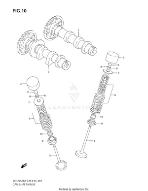 Camshaft/valve Schematic