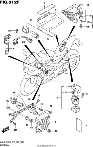 Electrical (gsx-r1000rzl8 E03) Schematic