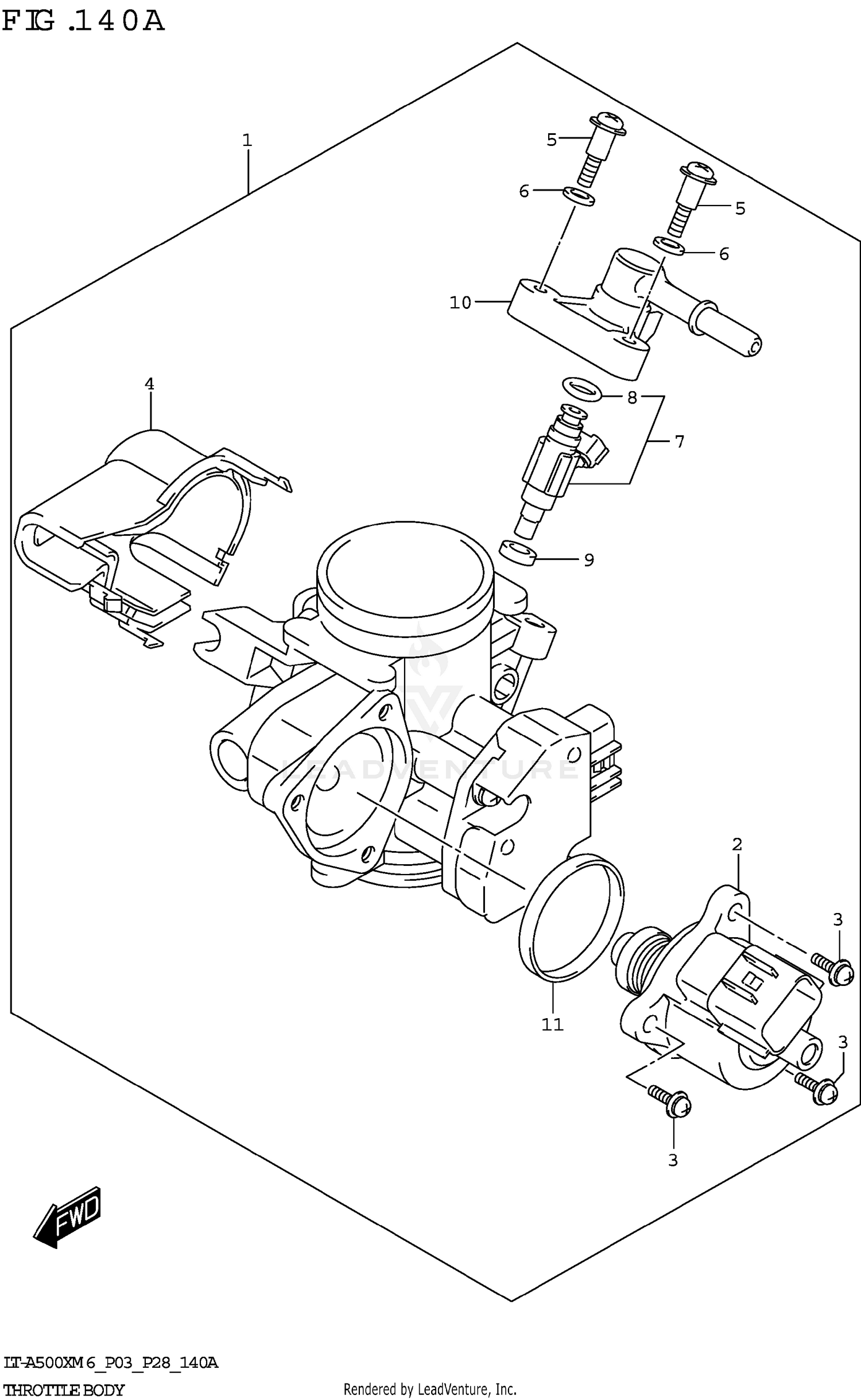 THROTTLE BODY ((P03,P28))