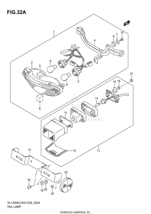Tail Lamp (model K4/k5/k6) Schematic