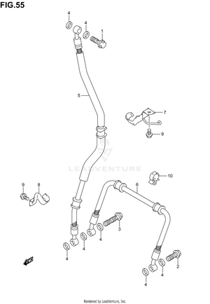 Front Brake Hose Schematic