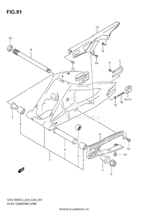 Rear Swinging Arm Schematic