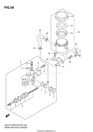 Front Master Cylinder Schematic