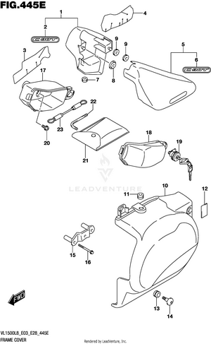 Frame Cover (vl1500tl8 E03) Schematic
