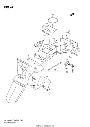 Rear Fender Schematic