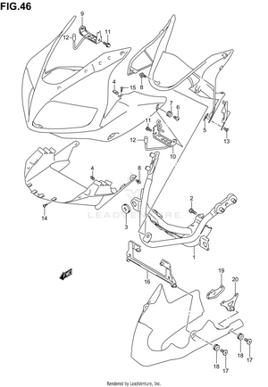 Cowling Installation Parts (sv1000sk3/sk4/sk5) Schematic