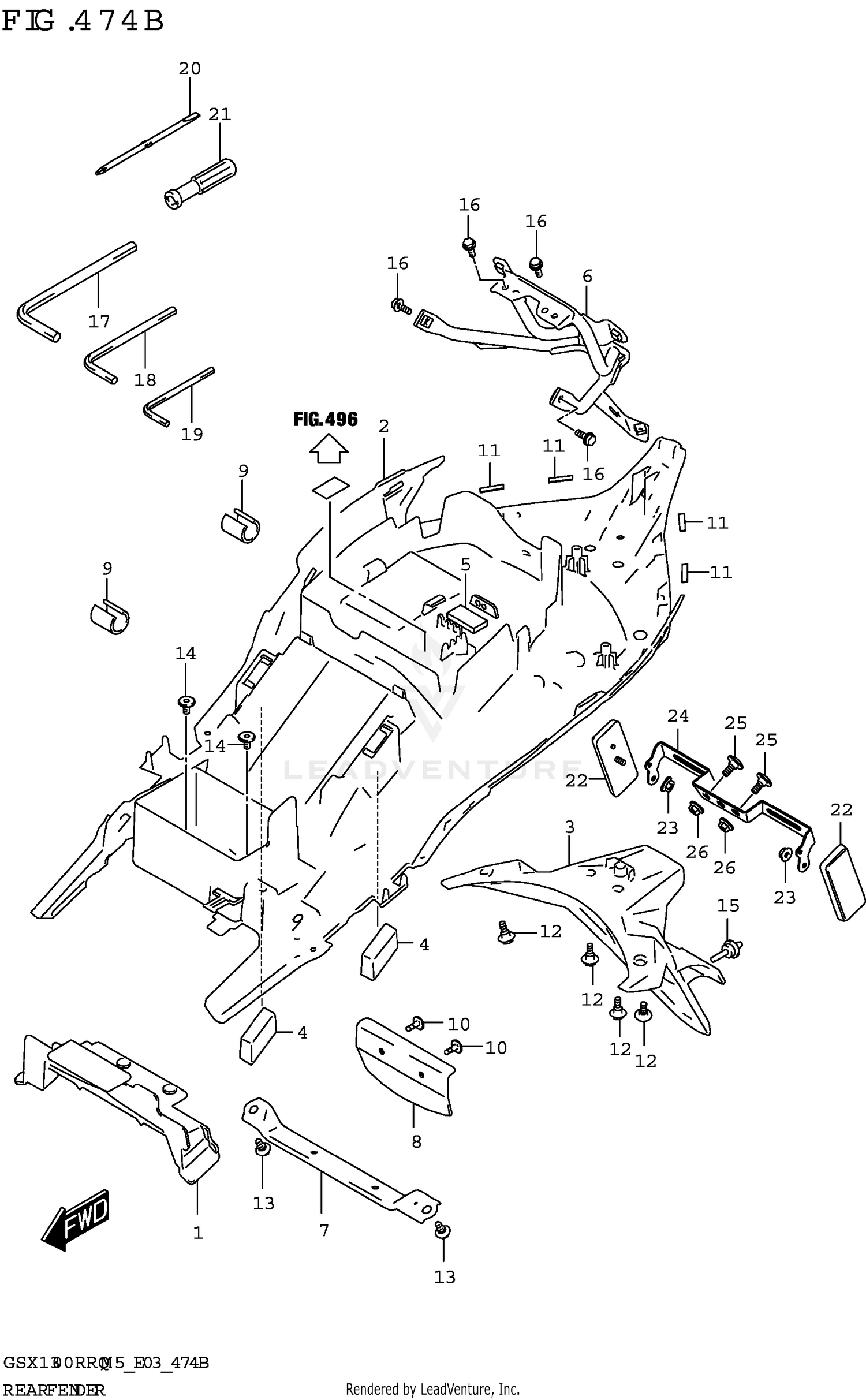REAR FENDER (E03)