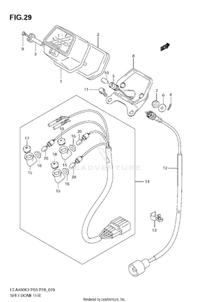 Speedometer (model K3/k4) Schematic