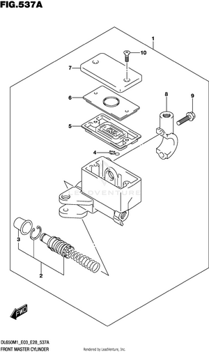 Front Master Cylinder Schematic