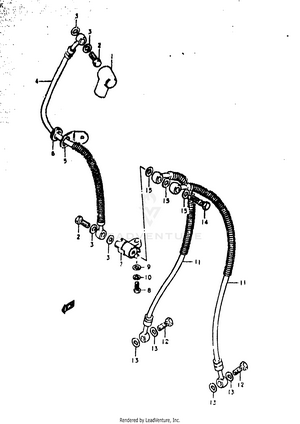 Front Brake Hose (gs1000ec Schematic
