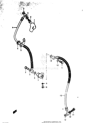 Brake Hose (gs400c) Schematic