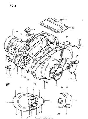 Crankcase Cover Schematic