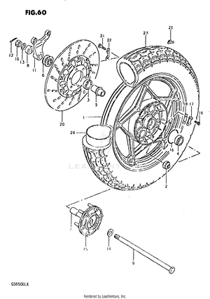 Rear Wheel (model T) Schematic
