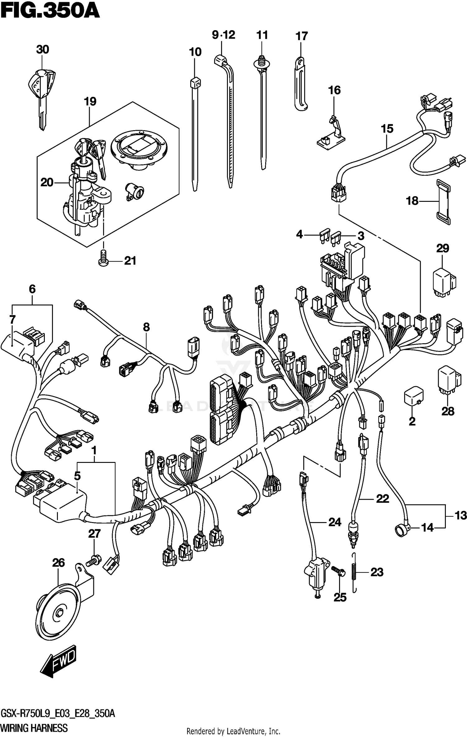 WIRING HARNESS (GSX-R750L9 E03)