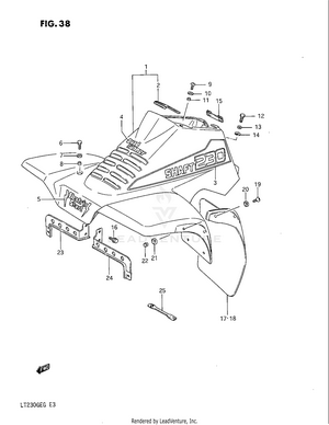 Front Fender (model F) Schematic