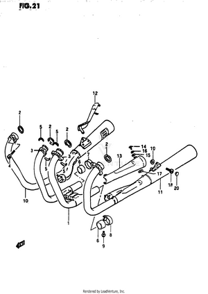 Muffler (model D) Schematic