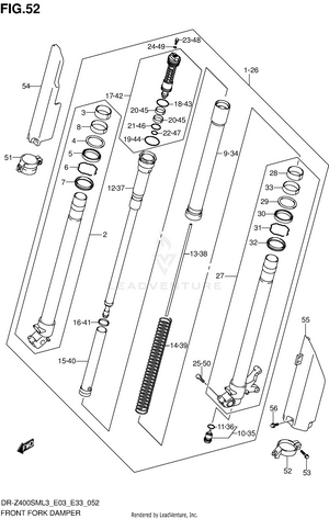Front Fork Damper Schematic