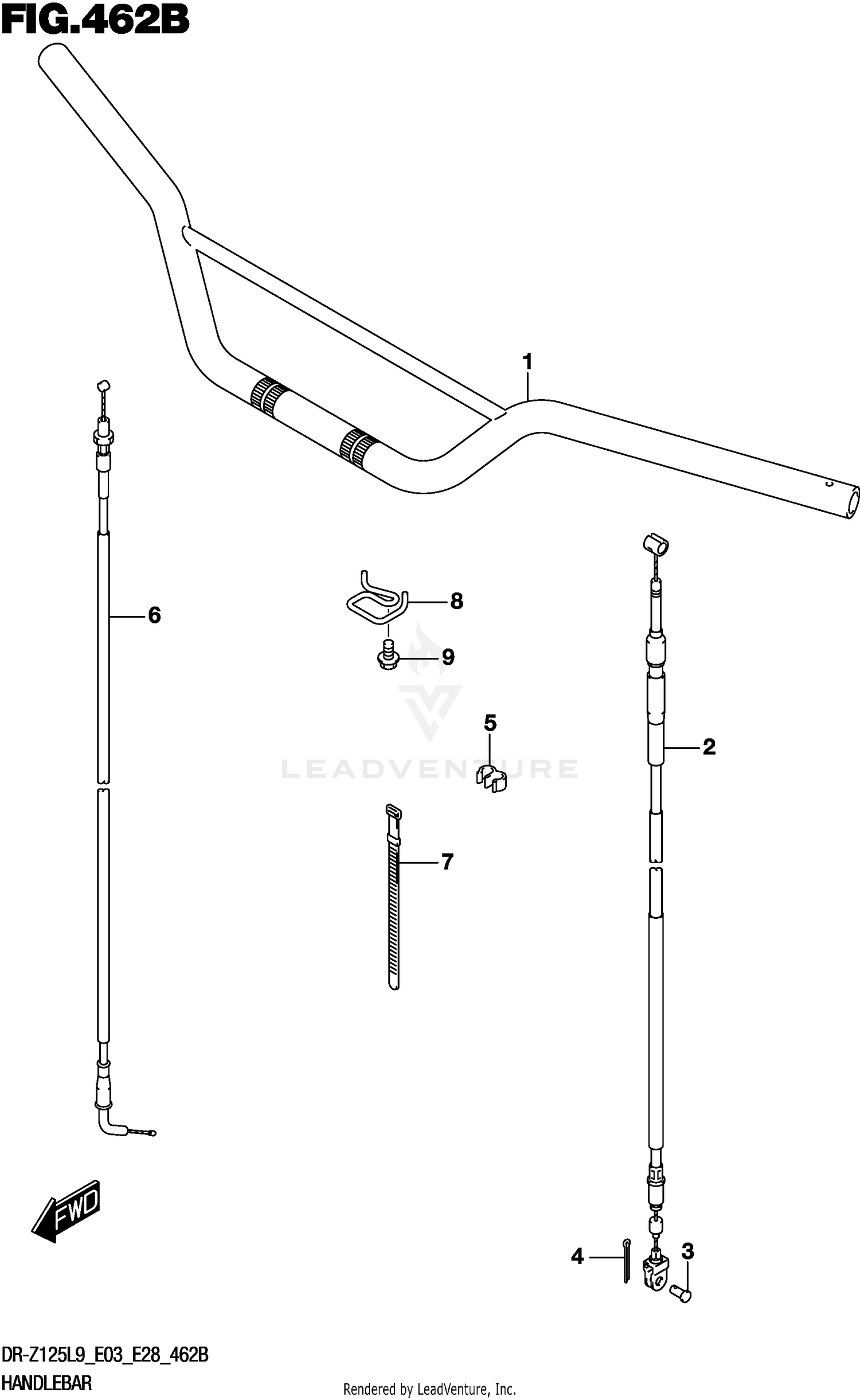 HANDLEBAR (DR-Z125LL9 E03)