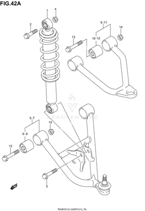 Suspension Arm (model K5/k6) Schematic