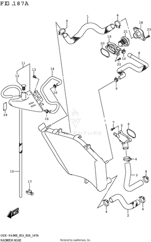 Radiator Hose Schematic