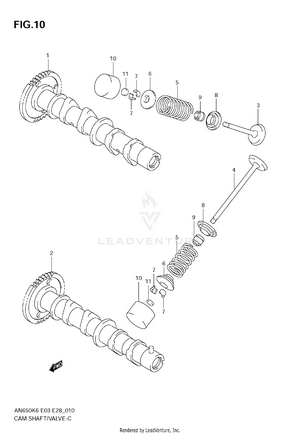 Cam Shaft/valve Schematic