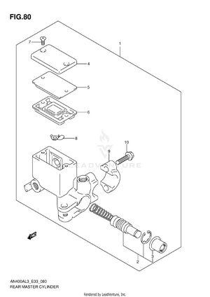 Rear Master Cylinder Schematic