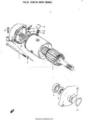 Starting Motor (gs400c) Schematic