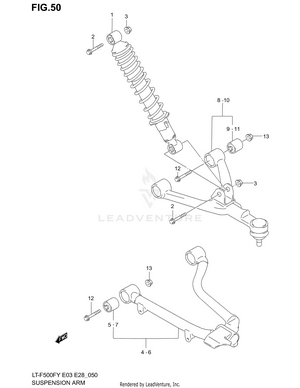 Suspension Arm (model W/x) Schematic