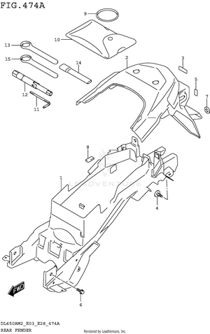 Rear Fender Schematic