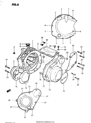 Crankcase Cover Schematic