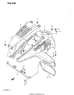 Front Fender (model N/p) Schematic
