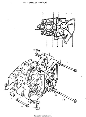 Crankcase (rm80c Schematic