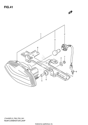 Rear Combination Lamp (lt-a400fzl3 P33) Schematic