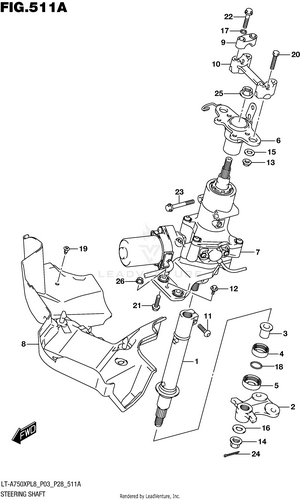 Steering Shaft Schematic