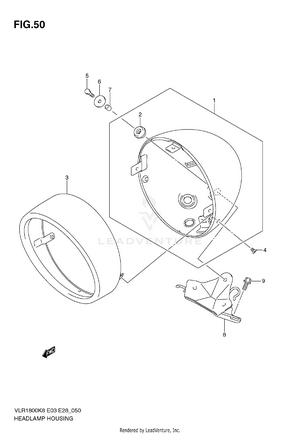 Headlamp Housing Schematic