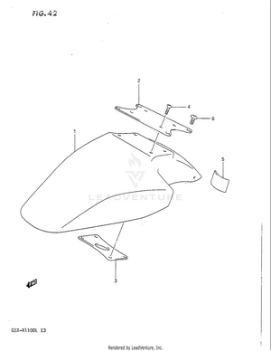 Front Fender Schematic