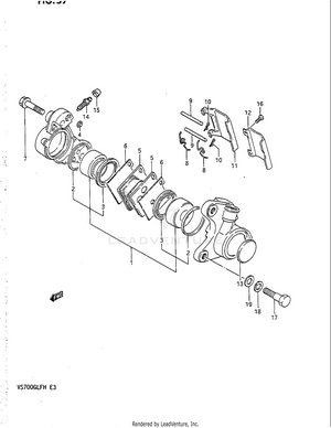 Front Caliper Schematic