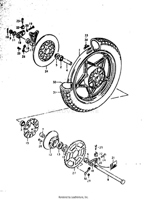 Rear Wheel (gs1000ec Schematic