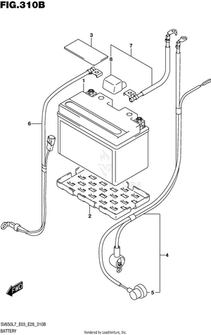 Battery (sv650l7 E33) Schematic