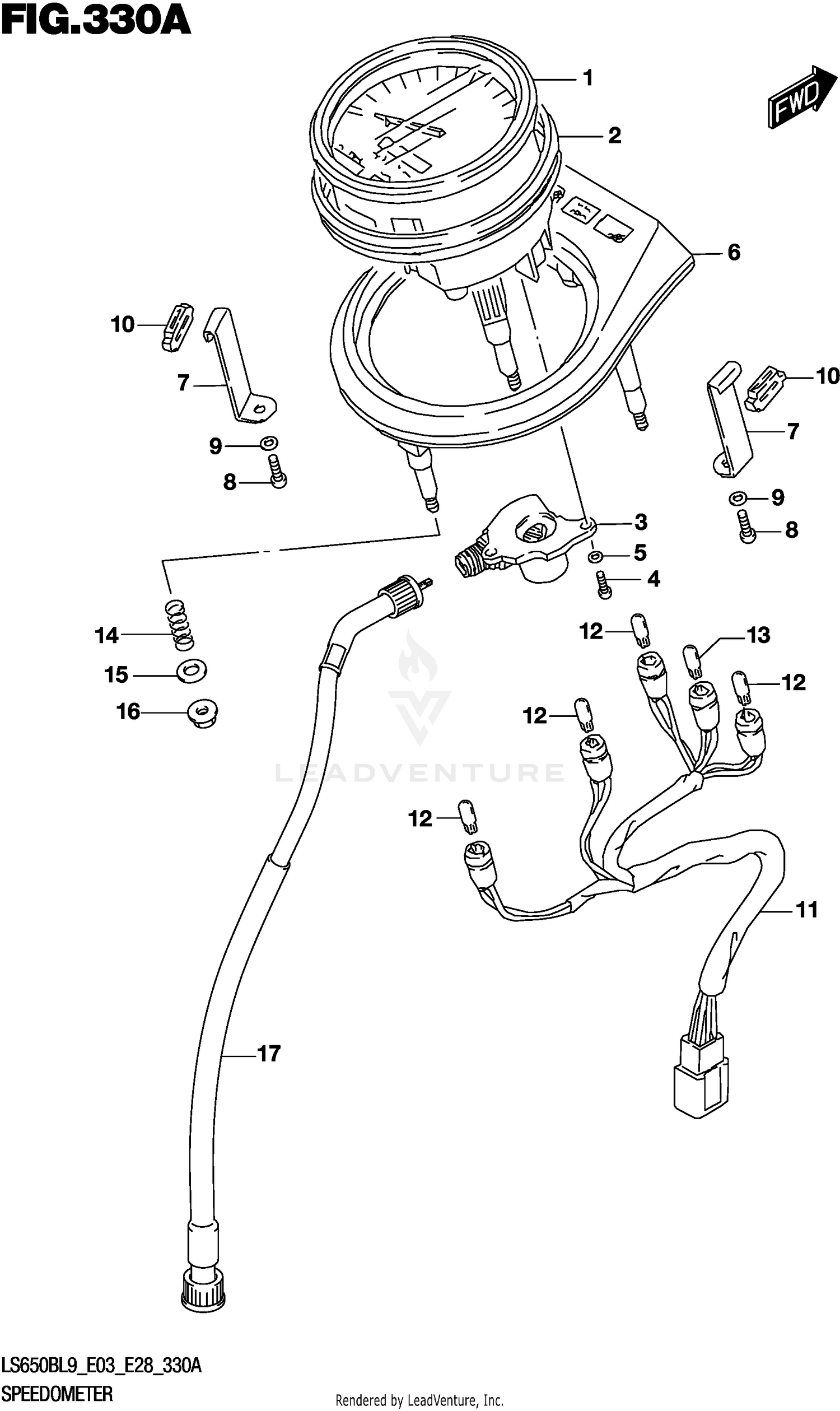 SPEEDOMETER (LS650BL9 E03)