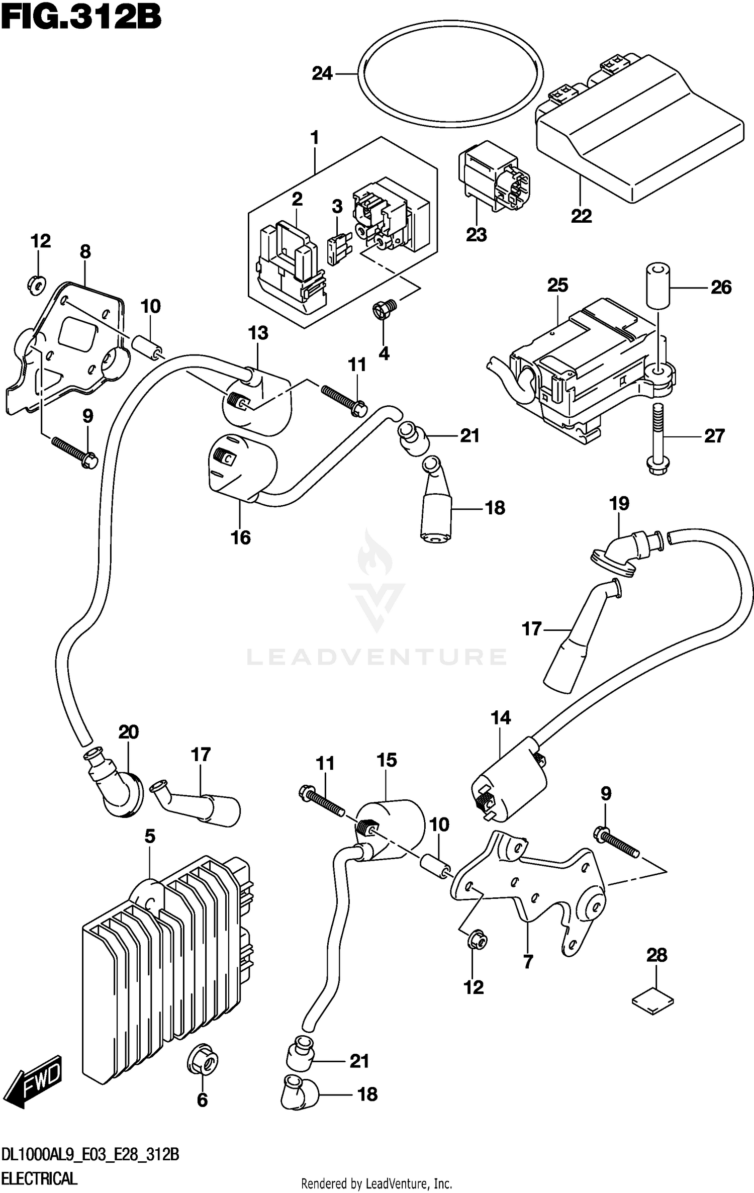 ELECTRICAL (DL1000XAL9 E28)