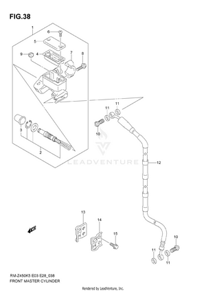 Front Master Cylinder Schematic