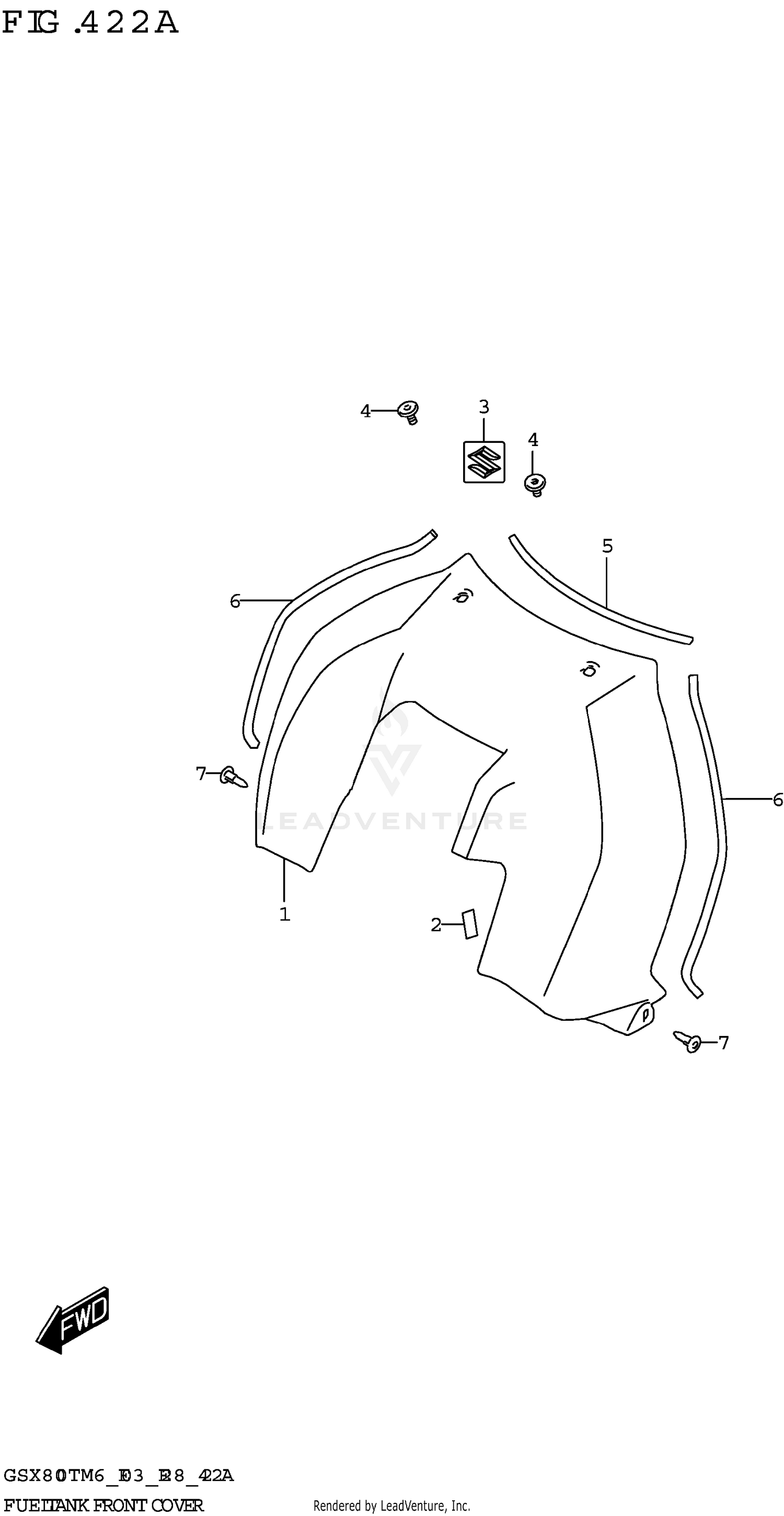 FUEL TANK FRONT COVER